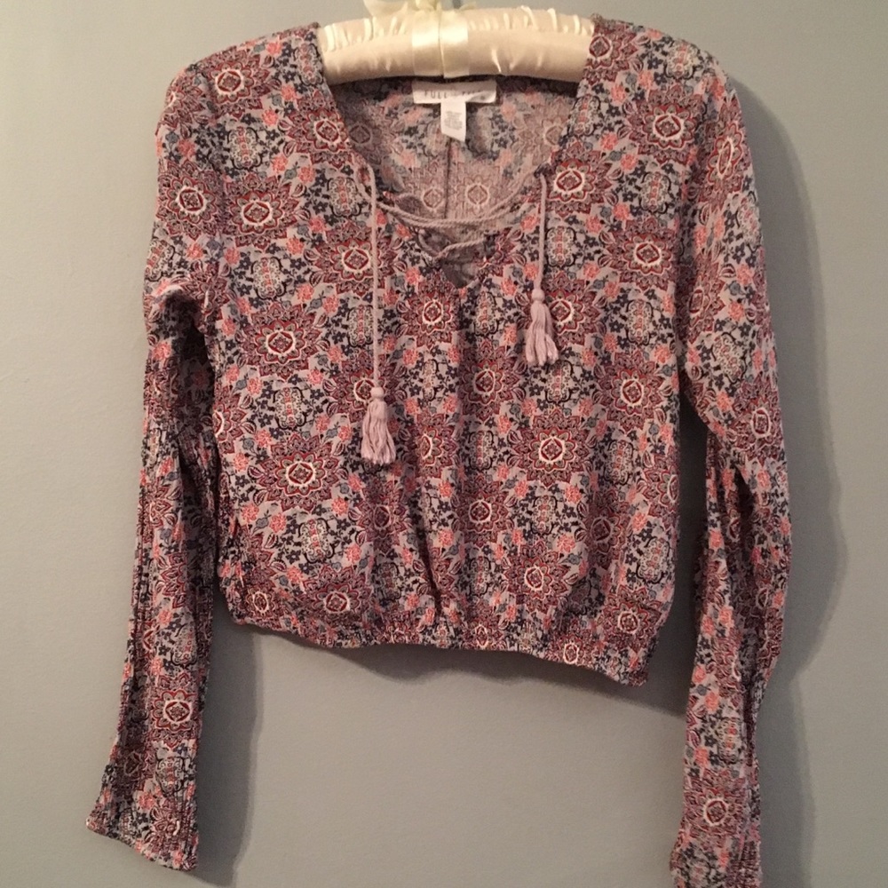 100% cotton multi color girls shirt
